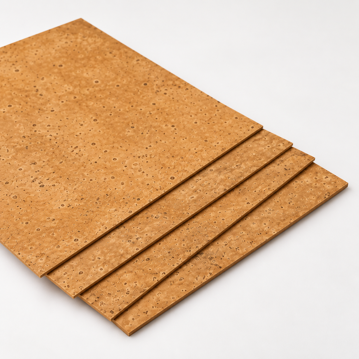 Golden Cork Sheet for Instrument Repair | 300 × 100 mm — angled studio view