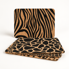 Jungle cork placemats, set of 4, 400 × 300 × 3 mm — premium studio hero