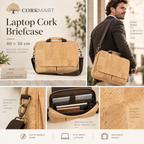 Laptop Cork Briefcase editorial collage