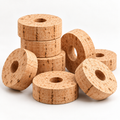 Large natural cork rings for rod building, Ø44.5–50.8 mm, hero studio view