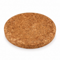 Large round cork centrepiece tray, Ø43.5 cm, natural cork on white background