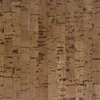 Linea cork wall tile close-up showing the real linear cork texture and natural tonal variation
