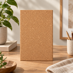 Medium-Grained Agglomerated Cork Sheets in a premium natural interior setting