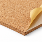 Medium-grained Self Adhesive Cork Sheet, macro cork texture and release liner detail