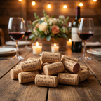 Custom laser engraved micro-agglomerated cork stopper by CorkMart