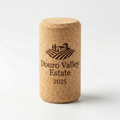 Custom laser engraved micro-agglomerated cork stopper by CorkMart