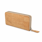 Natural Cork Easy Purse, 19 × 10.5 cm, angled view