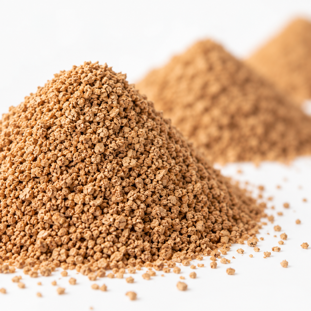 Natural cork infill granules macro texture detail