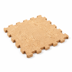 Natural Cork Puzzle Mats – CorkLayer Modular Cork Floor Tiles, premium studio hero view