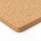 Natural Cork Sauna Mat, natural cork texture and rounded edge detail