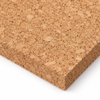 Natural Cork Sheets, macro cork texture and edge detail