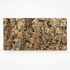 Natural Decorative Cork Bark Wall Tiles - Virgin, premium studio hero view