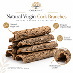 CorkMart infographic for Natural Virgin Cork Branches
