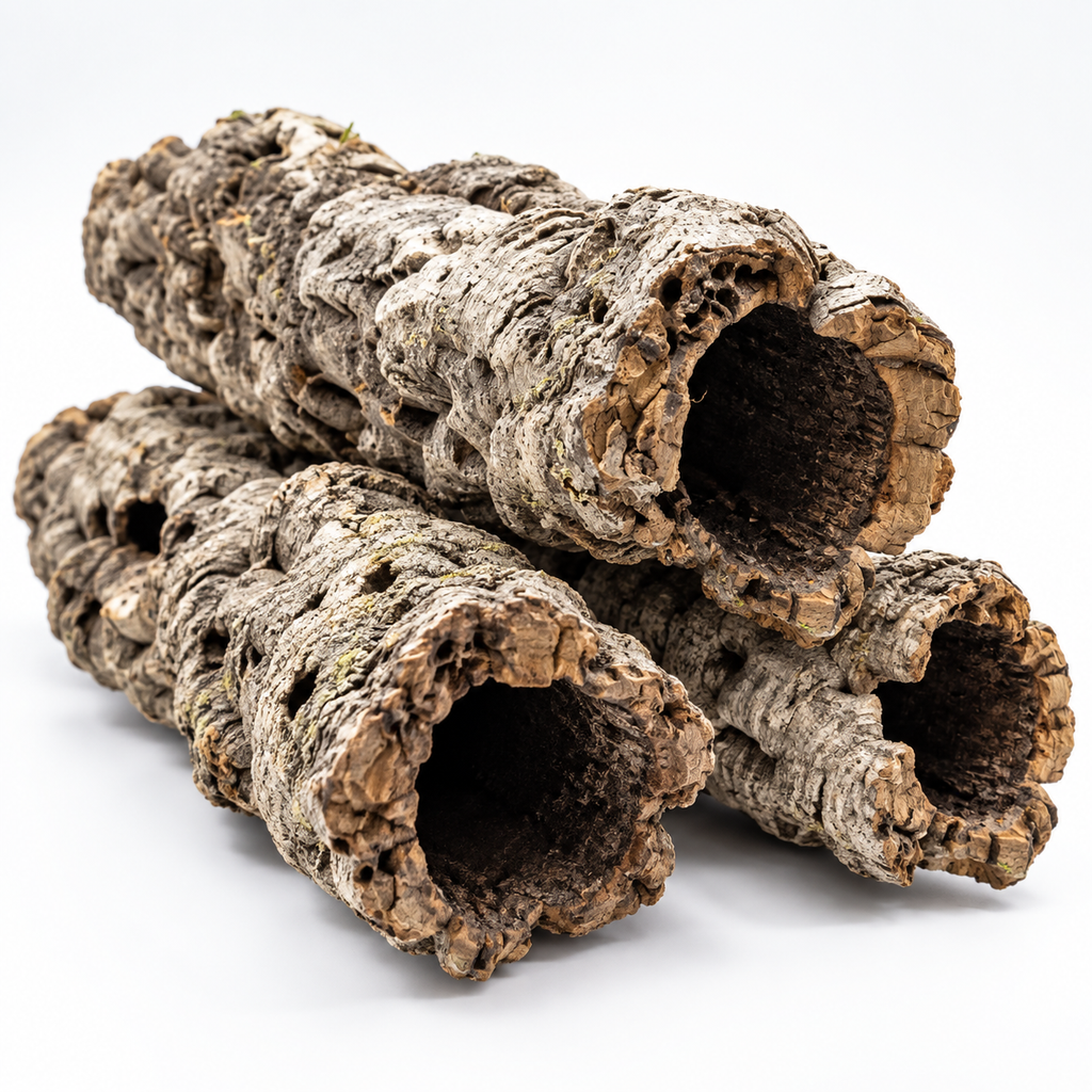 Natural Virgin Cork Tubes, premium studio hero view