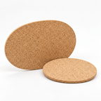 Oval Cork Trivet | 9 mm | 2 Sizes — premium studio hero showing both sizes
