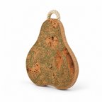 Pear-Shaped Cork Trivet IceGreen alternate studio angle