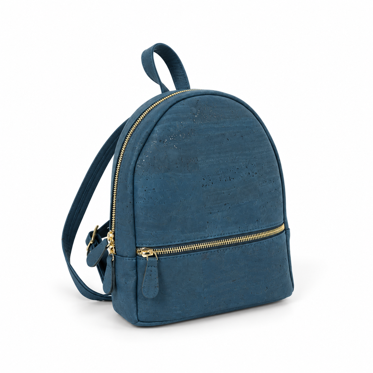 Petite Blue Cork Mini Backpack, 24 × 28 cm, hero view