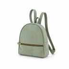 Petite Turquoise Cork Mini Backpack, 24 × 28 cm, angled view