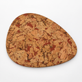 Pick Fjord Maroon cork placemat, organic teardrop shape, premium studio product image