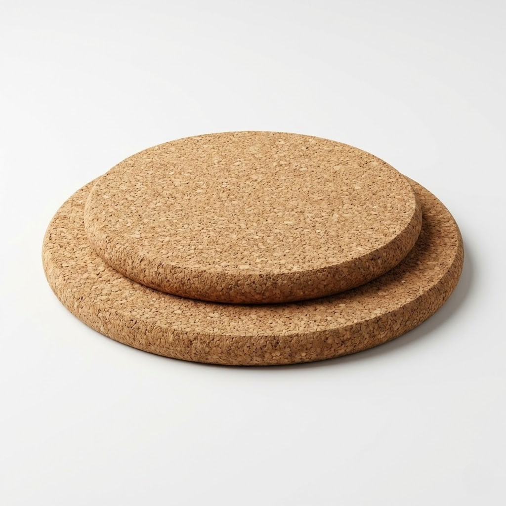 Premium Cork Hot Pad & Trivet - Extra Thick 10mm - Heat Resistant Table Protection (6" & 8" / 15cm & 20cm) - 15cm