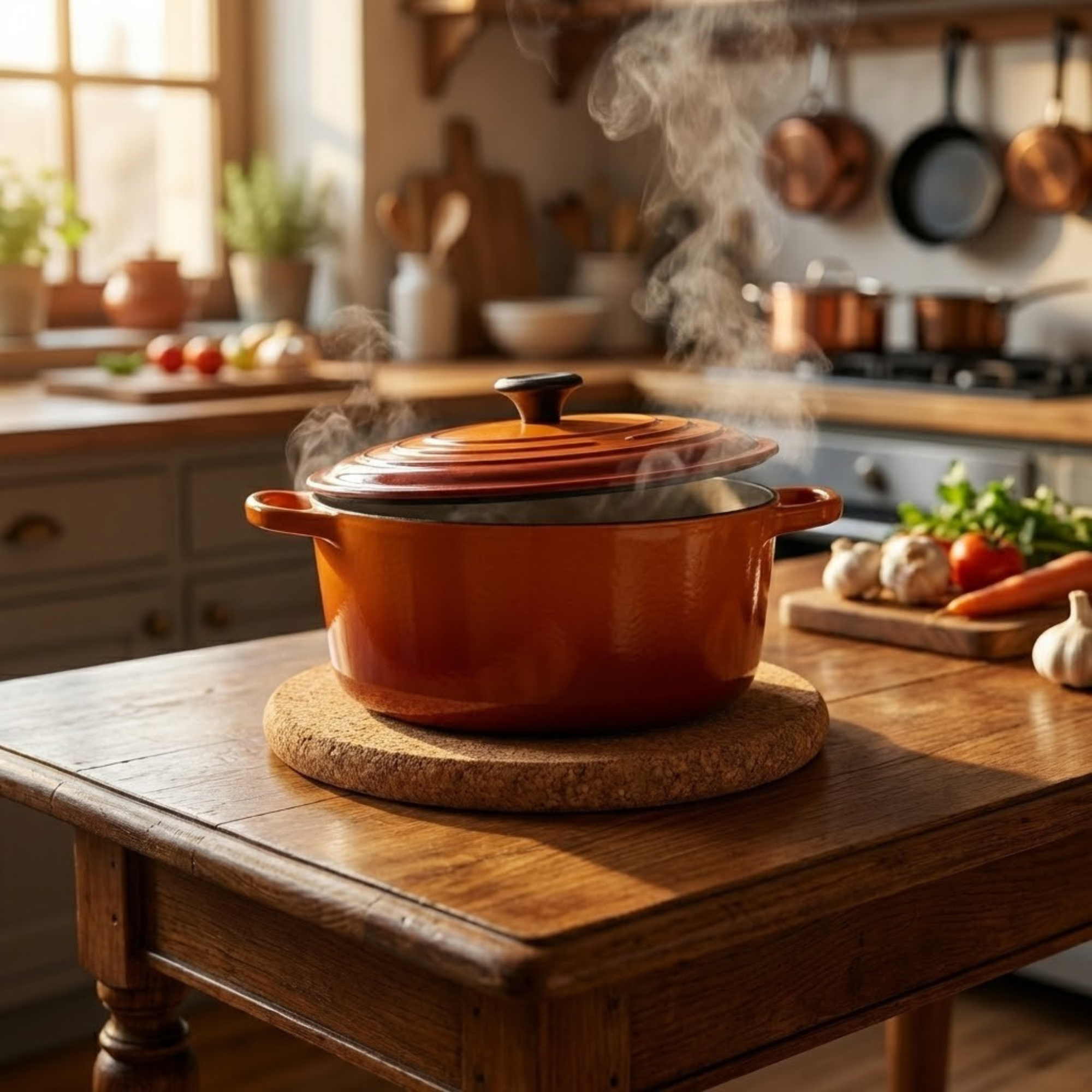 Premium extra thick 10mm cork trivet hot pad by CorkMart