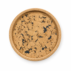 Round cork serving tray, Ø30 cm, Fjord Black finish on white background