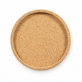 Round cork serving tray, Ø30 cm, Natural finish on white background