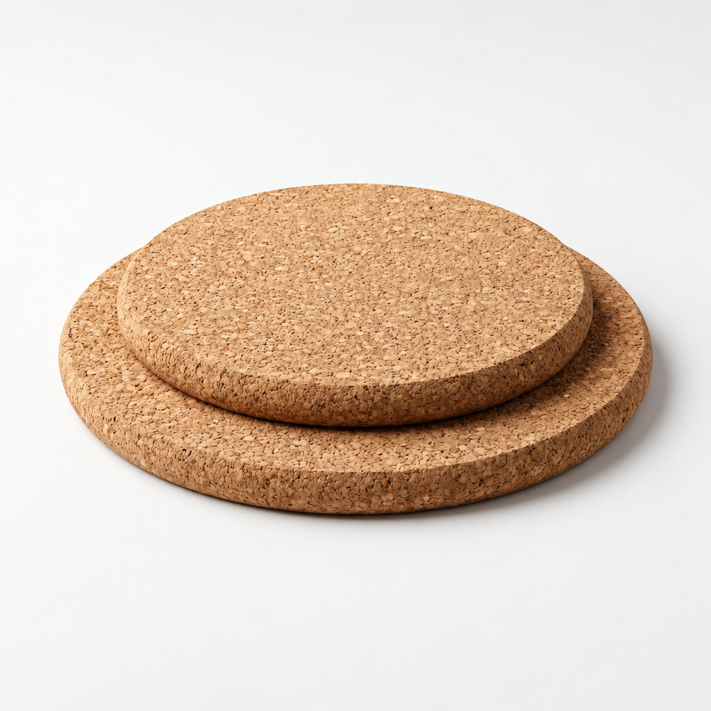 Round Cork Trivets | 10 mm | Set of 3 — premium studio hero