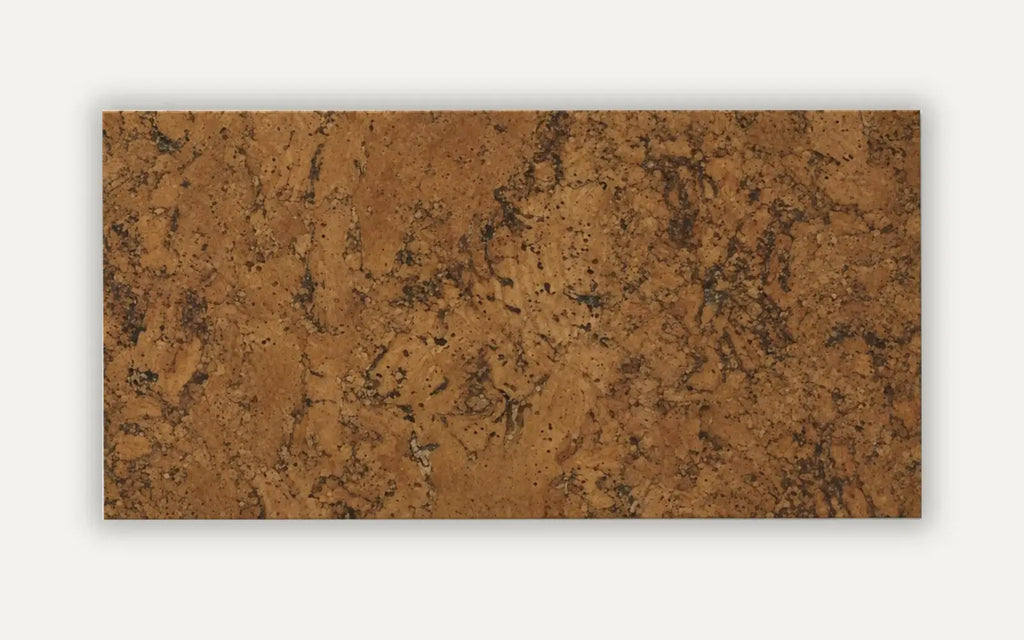 Rustic Brown cork wall tile, 600 × 300 mm, warm earthy brown rustic cork surface