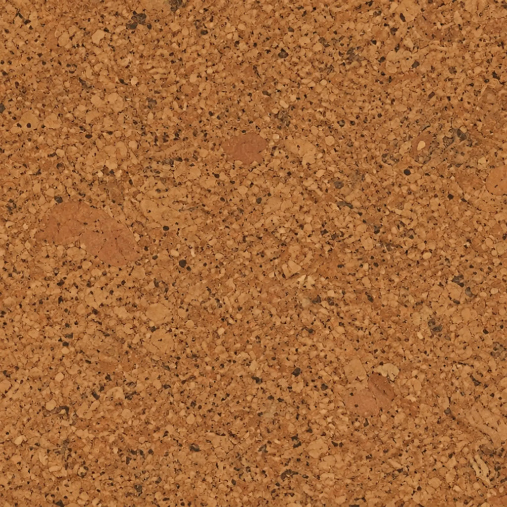 Salami cork wall tile close-up showing the real cork texture and distinctive natural variation