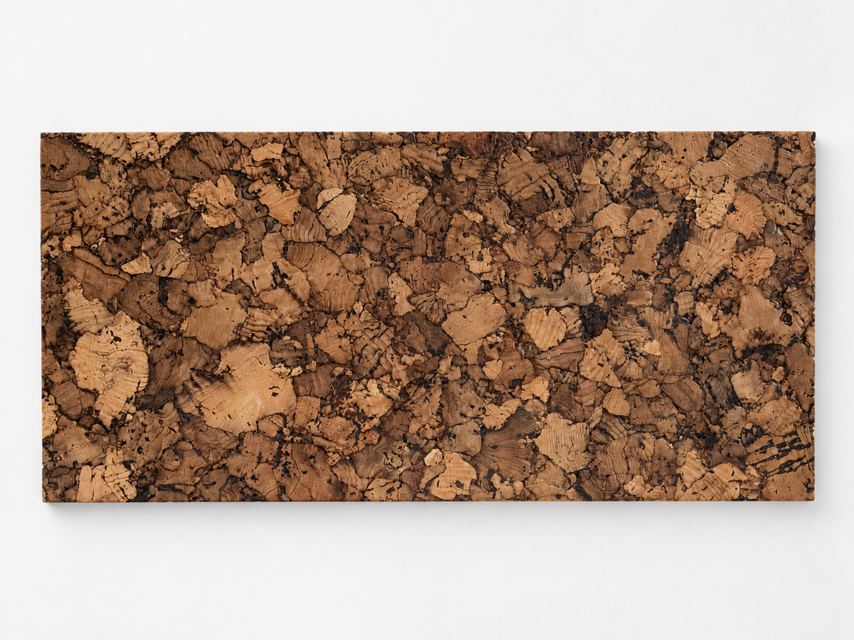 Samba cork wall tile, faithful product view, 600 × 300 mm