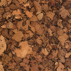 Samba cork wall tile, real layered cork flake texture macro detail