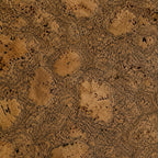 Saphira Black cork wall tile close-up showing the real dark cork texture and charcoal veining