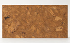 Saphira Brown cork wall tile, 600 × 300 mm, warm brown decorative cork surface