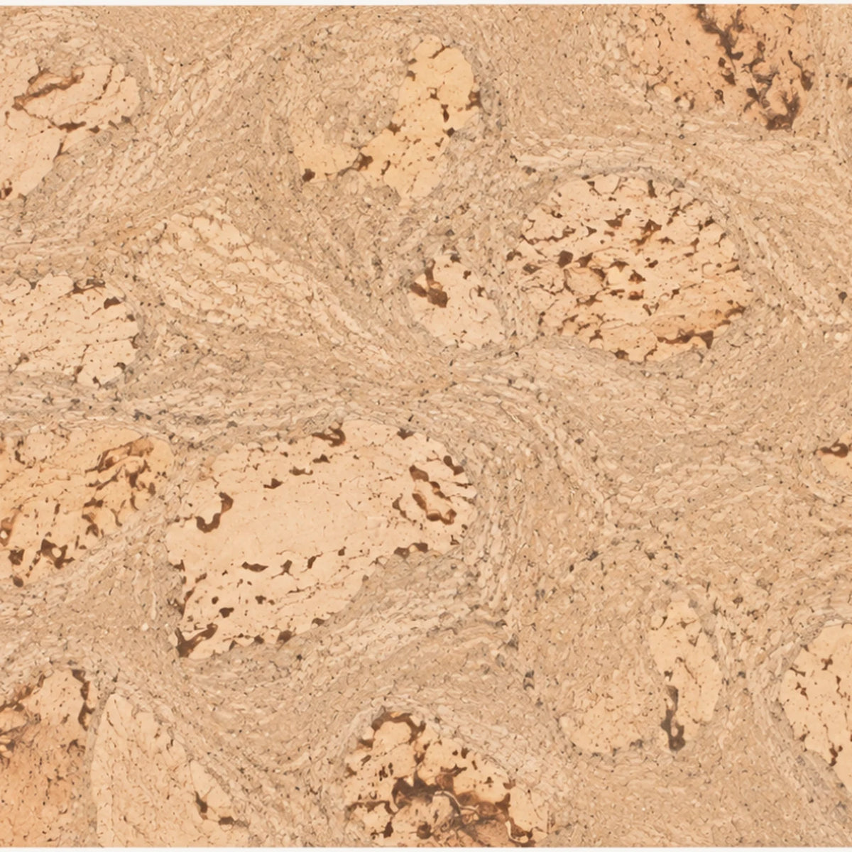 Saphira Cream cork wall tile close-up showing the real cork texture and soft cream tonal variation