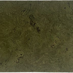 Saphira Moss cork wall tile close-up showing the real cork texture and moss-green tonal variation