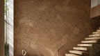 Saphira Natural cork wall tile shown in a conceptual architectural interior visualization