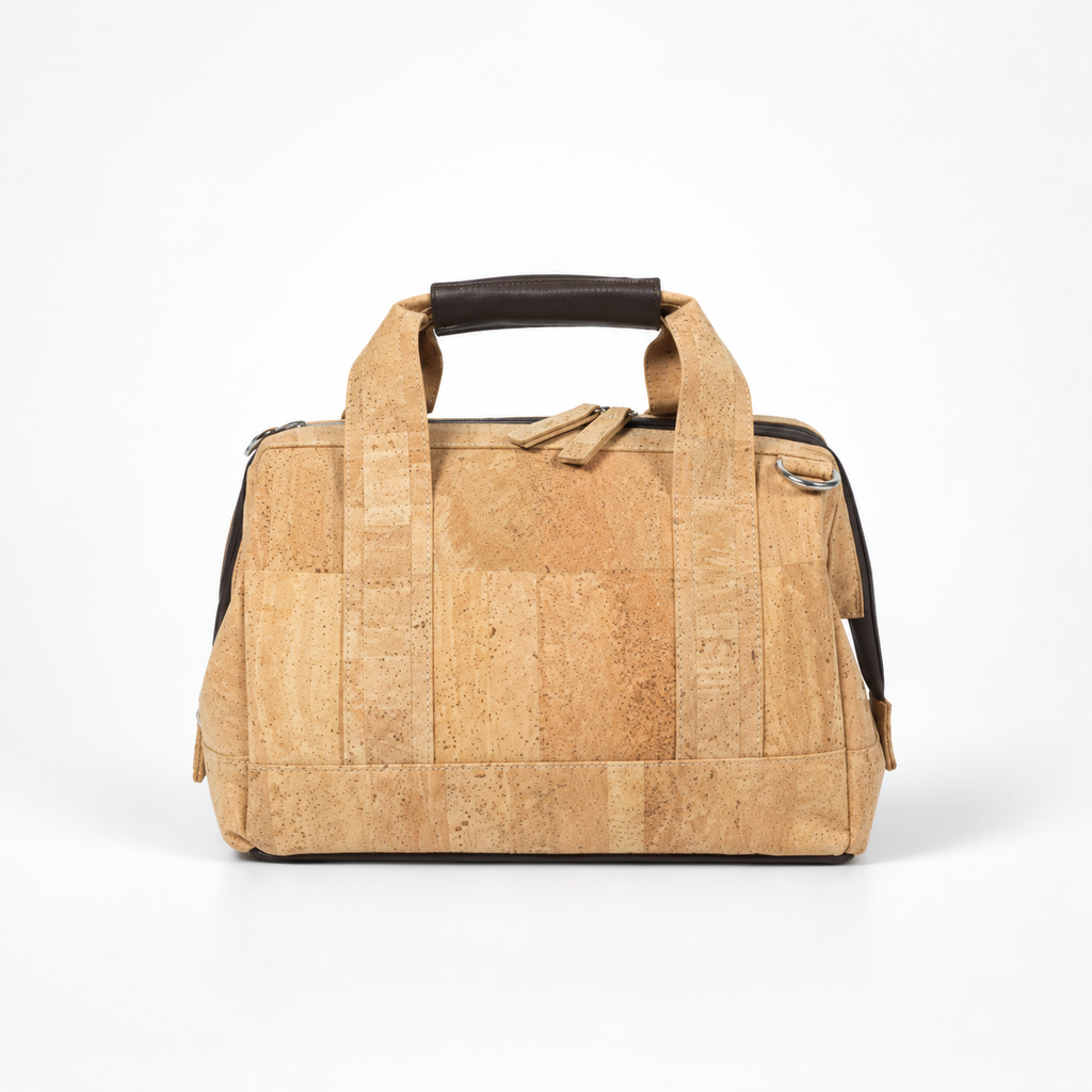 Small Natural Cork Trip Bag, 44 × 30 cm, hero view