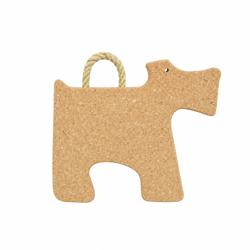 Terrier-Shaped Cork Trivet, hero view