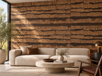 Tiger Brown cork wall tile in a premium architectural interior