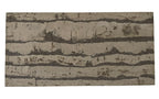 Tiger Cream cork wall tile, 600 × 300 mm, striped cream and natural cork decorative surface