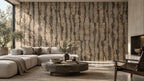 Tiger Taupe cork wall tile shown in a conceptual architectural interior visualization