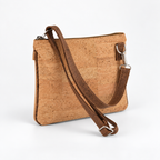 Tourist Style Cork Crossbody Bag, 23.5 × 19 cm, angled view