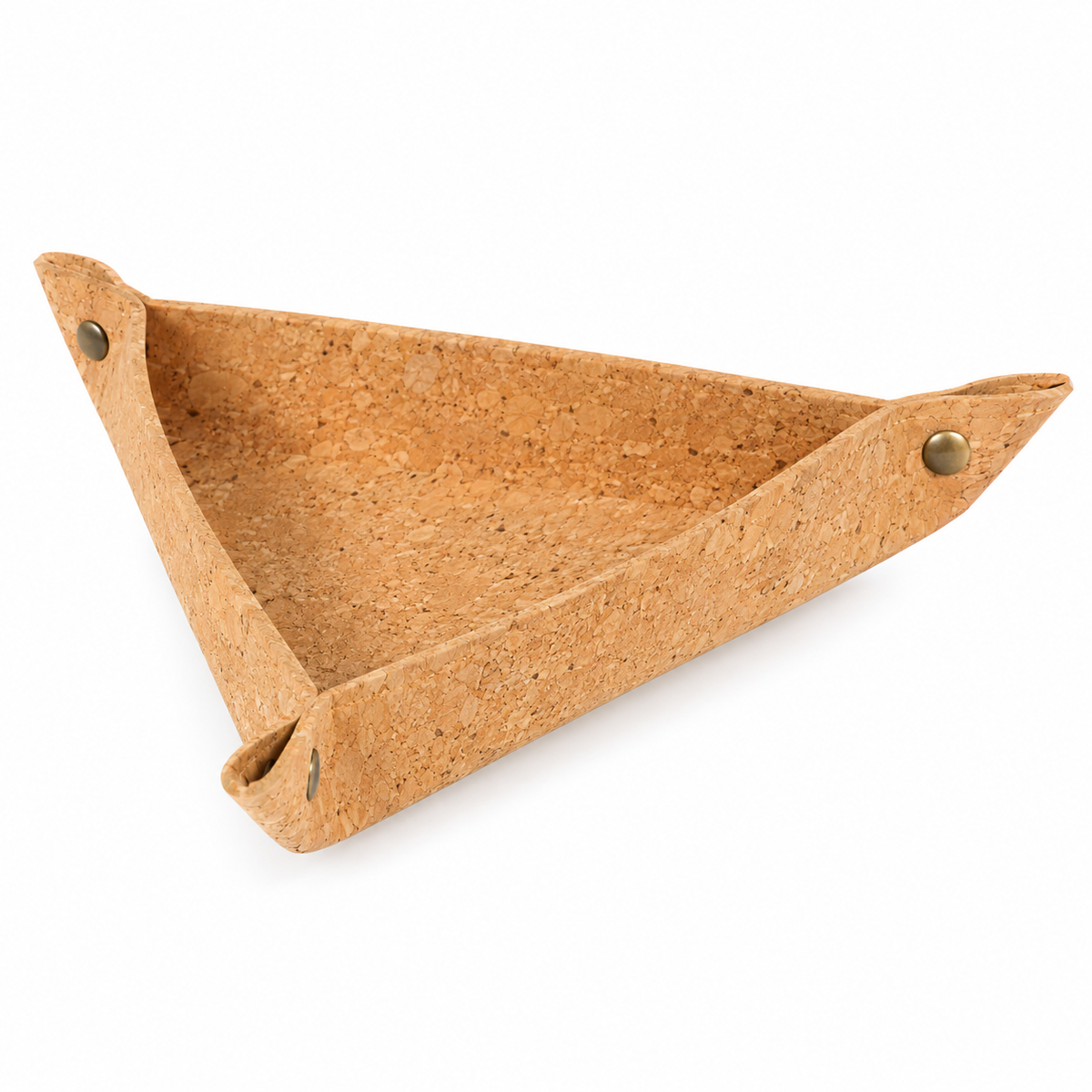 Triangular Cork Valet Tray Natural Finish — Ref. 8983 hero view