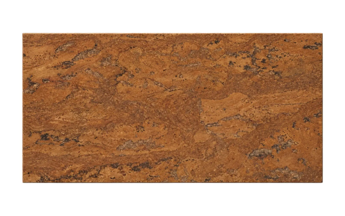 Wave Brown cork wall tile, 600 × 300 mm, warm brown flowing-wave decorative cork surface