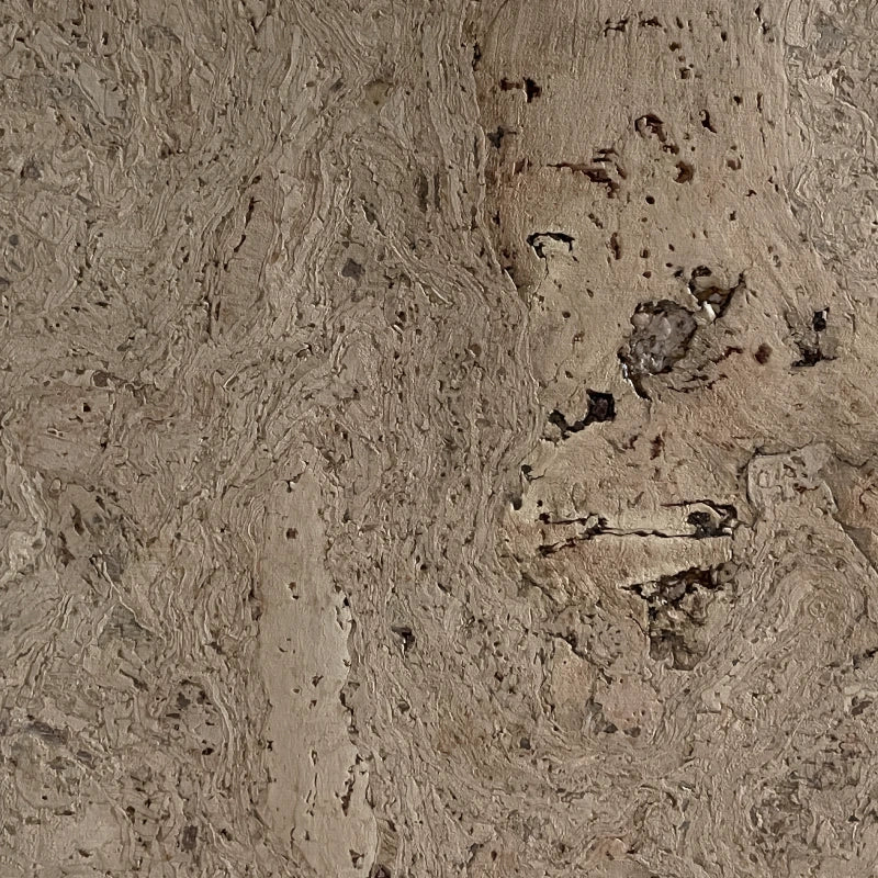 Wave Cream cork wall tile close-up showing the real cork texture and warm cream tonal variation