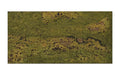 Wave Moss cork wall tile, 600 × 300 mm, moss-green flowing-wave decorative cork surface