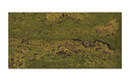 Wave Moss cork wall tile, 600 × 300 mm, moss-green flowing-wave decorative cork surface