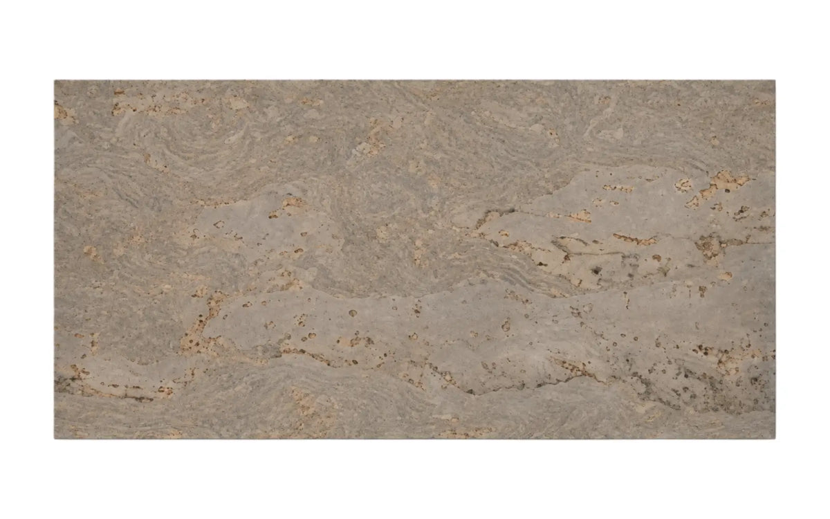 Wave Taupe cork wall tile, 600 × 300 mm, neutral taupe flowing-wave decorative cork surface