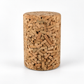 Wine Cork Design Cork Stool, Ø300 × H435 mm, isolated on white background